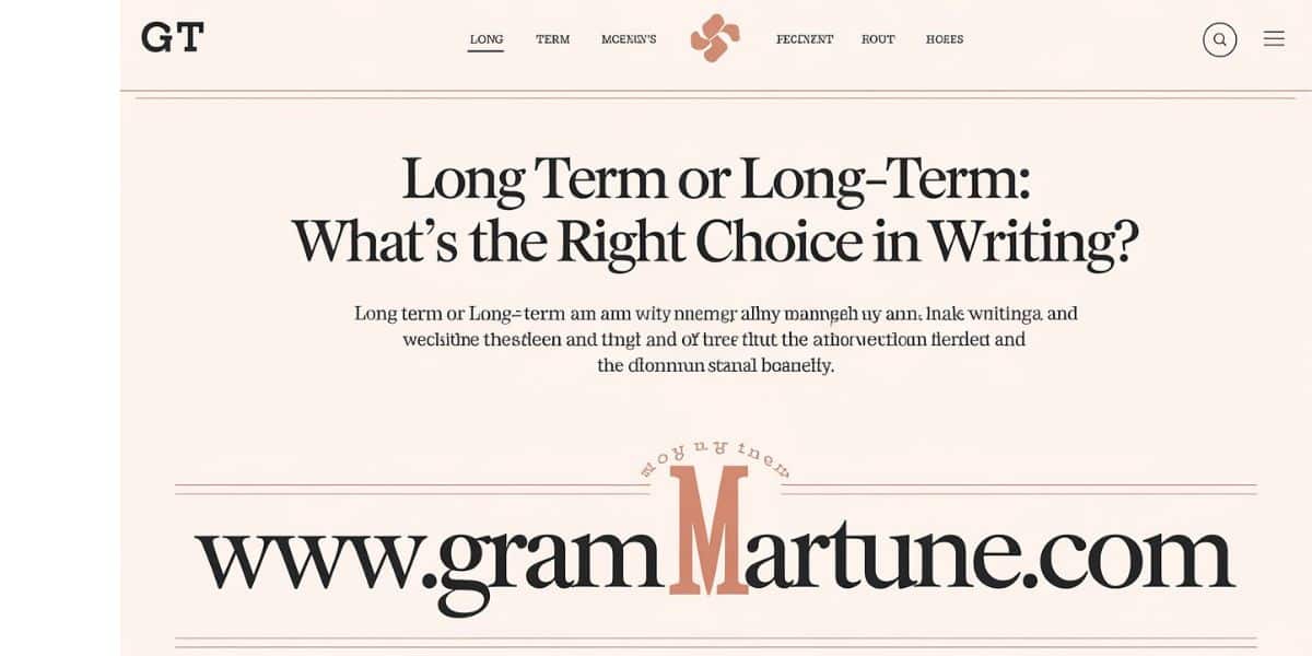 Long Term or Long-Term: What’s the Right Choice in Writing?