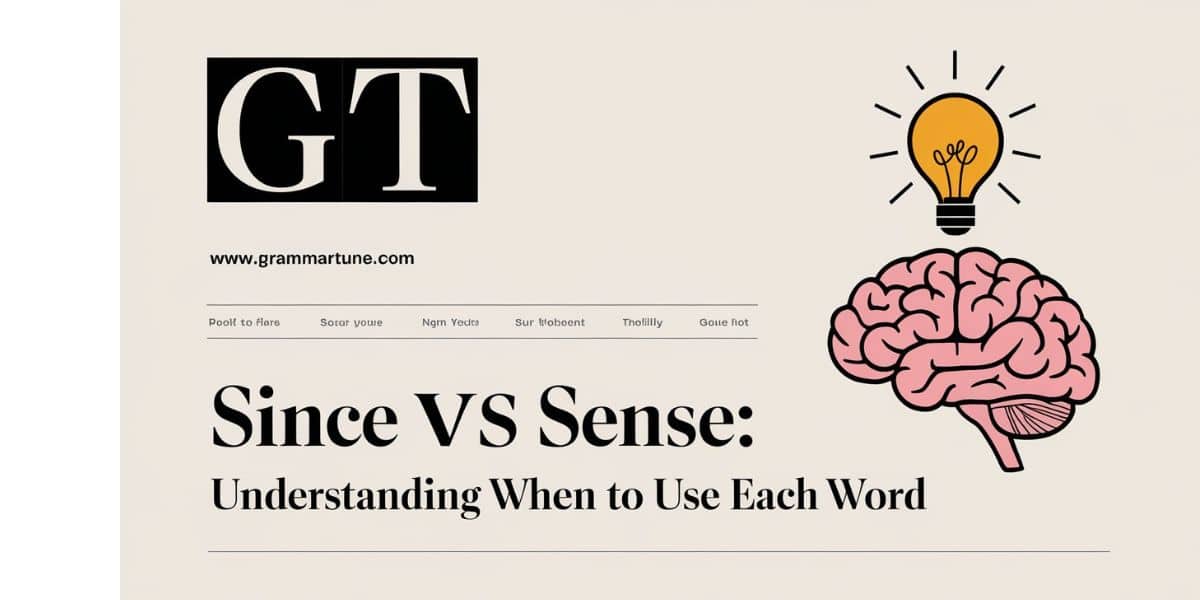 Since vs Sense: Understanding When to Use Each Word