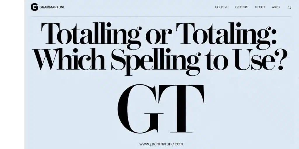 Totalling or Totaling: Which Spelling to Use?