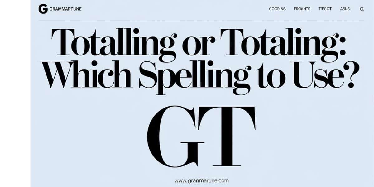 Totalling or Totaling: Which Spelling to Use?