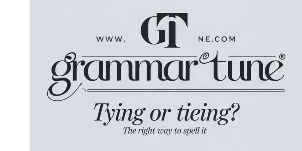 Tying or Tieing? The Right Way to Spell It