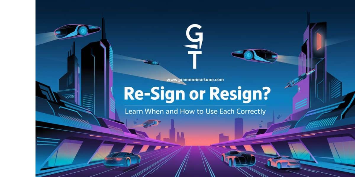 Re-sign or Resign? Learn When and How to Use Each Correctly