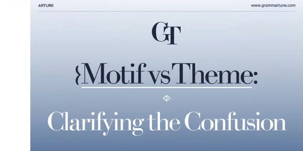 Motif vs Theme: Clarifying the Confusion