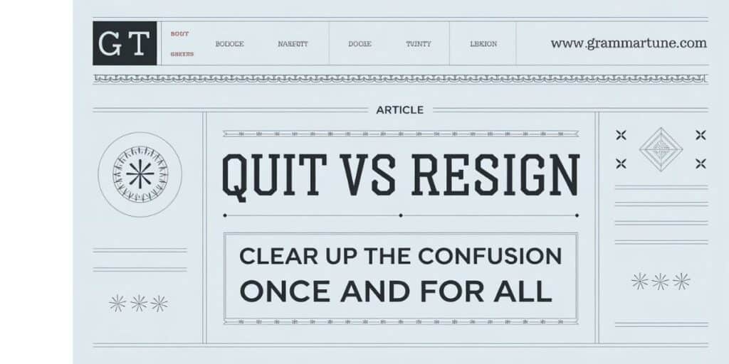 Quit vs Resign: Clear Up the Confusion Once and For All