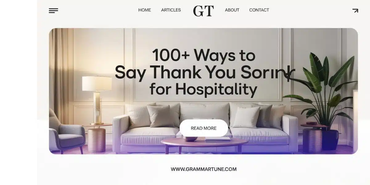 100+ Ways to Say Thank You for Hospitality