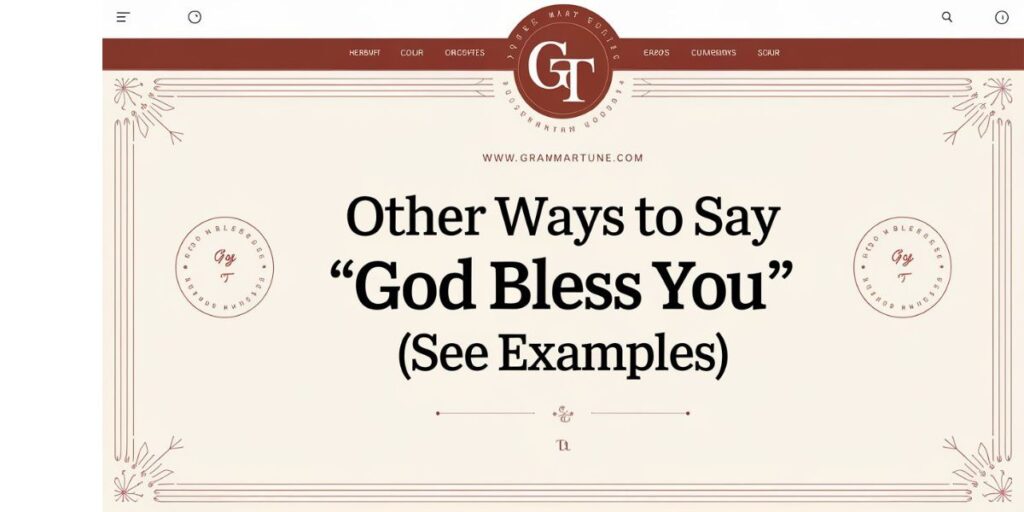 Other Ways to Say “God Bless You” (See Examples)