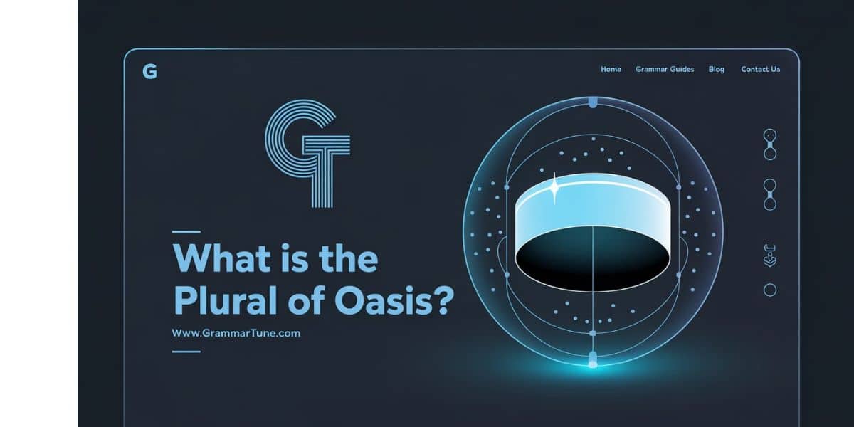What is the plural of oasis?