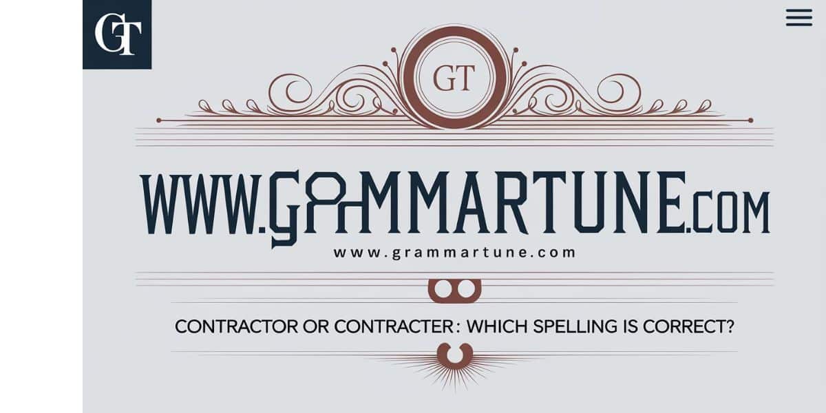 Contractor or Contracter: Which Spelling is Correct?