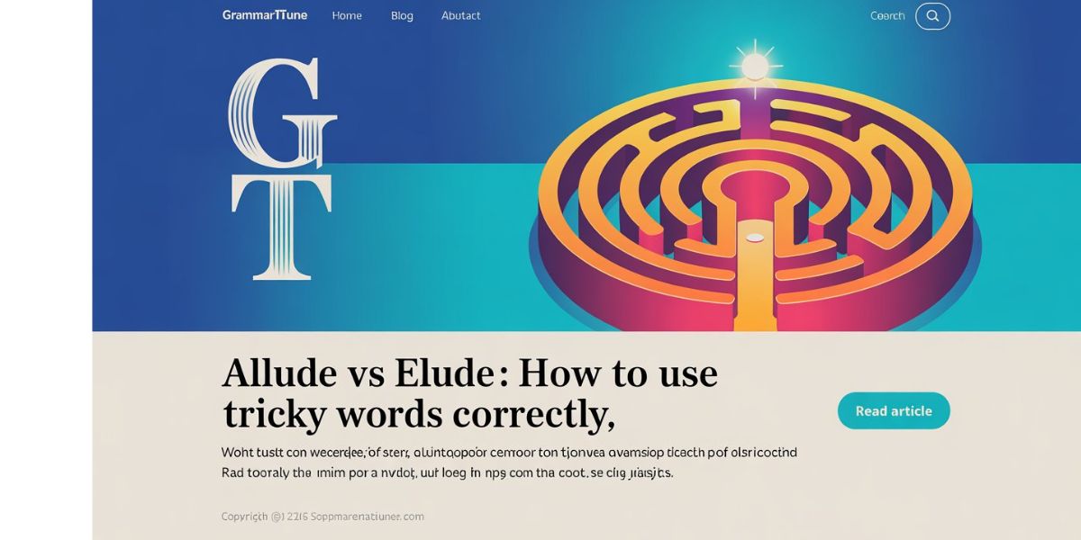 Allude vs Elude: How to Use These Tricky Words Correctly