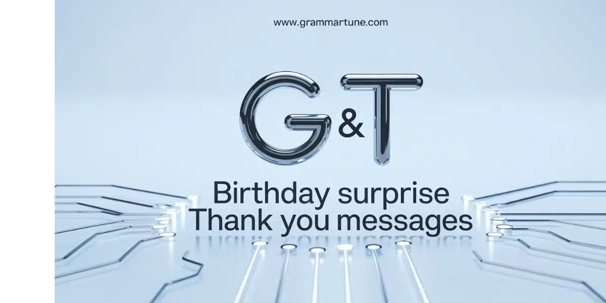 birthday surprise thank you messages