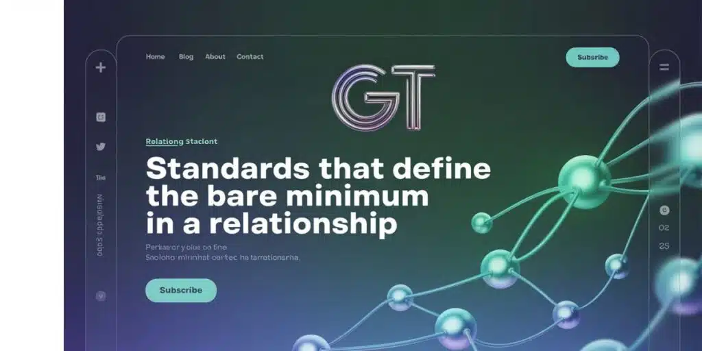 Standards That Define the Bare Minimum in a Relationship
