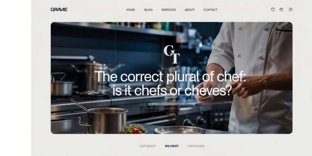 The Correct Plural of Chef: Is it Chefs or Cheves?