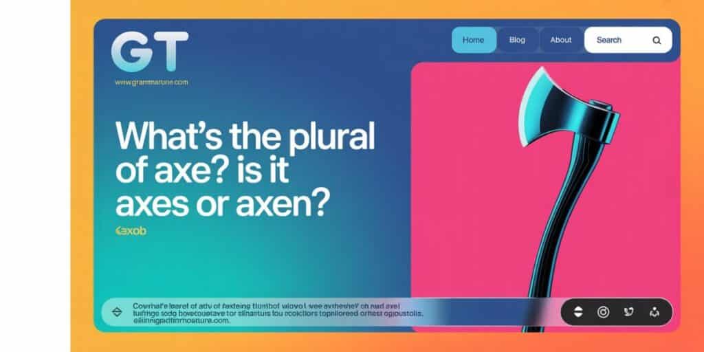 What’s the Plural of Axe? Is it Axes or Axen?