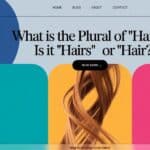 What is the Plural of ‘Hair’? Is it ‘Hairs’ or ‘Hair’?