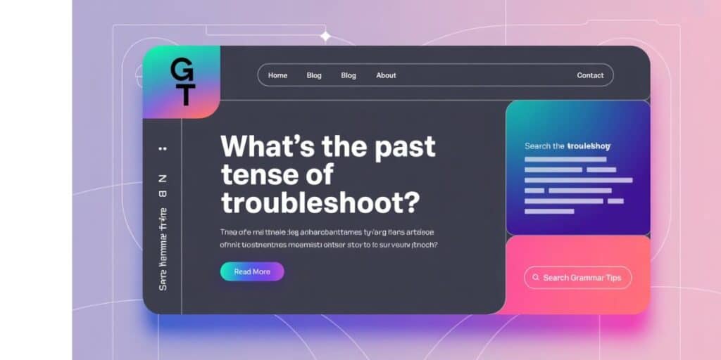 What’s the Past Tense of Troubleshoot?