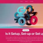 Is it setup, set-up or set up?
