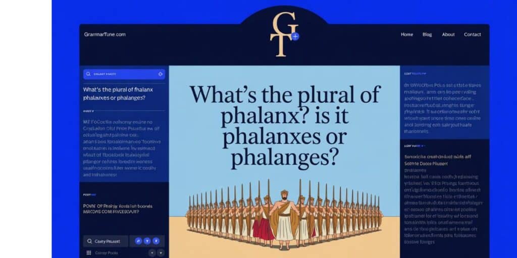 What’s the Plural of Phalanx? Is it Phalanxes or Phalanges?
