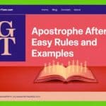 Apostrophe After S: Easy Rules and Examples