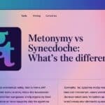 Metonymy vs Synecdoche: What’s the Difference?