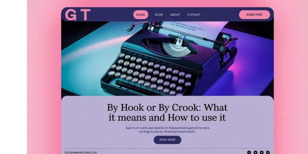 By Hook or by Crook: What It Means and How to Use It