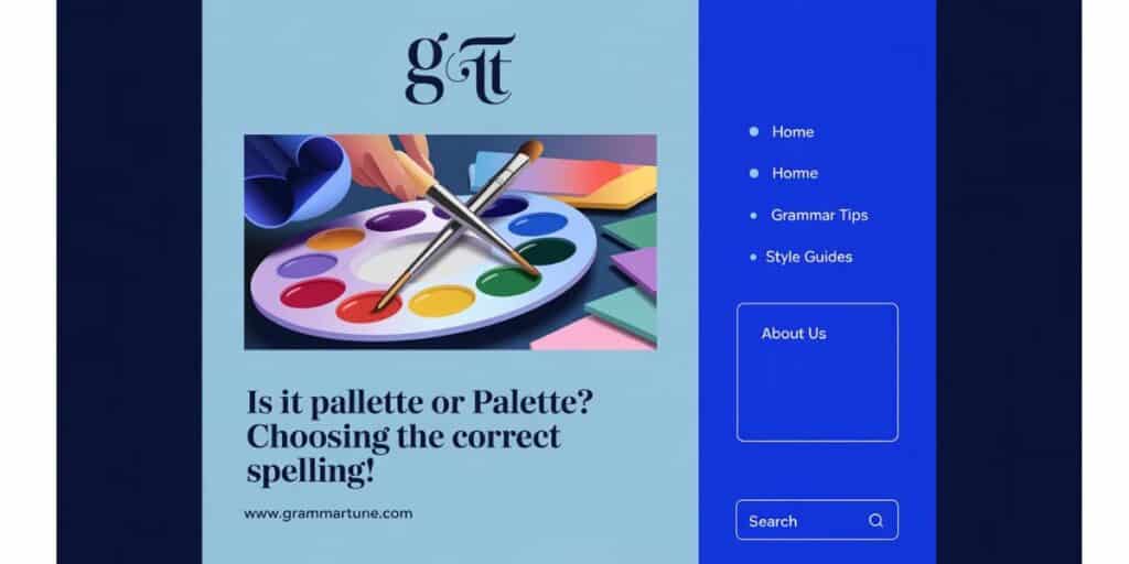 Is it Pallette or Palette? Choosing the Correct Spelling!