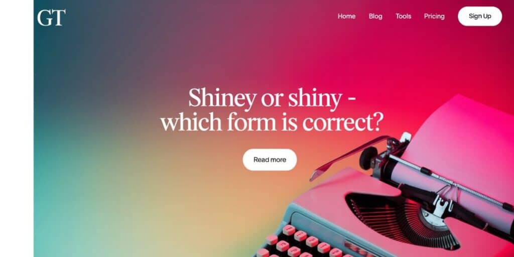 Shiney or shiny – which form is correct?