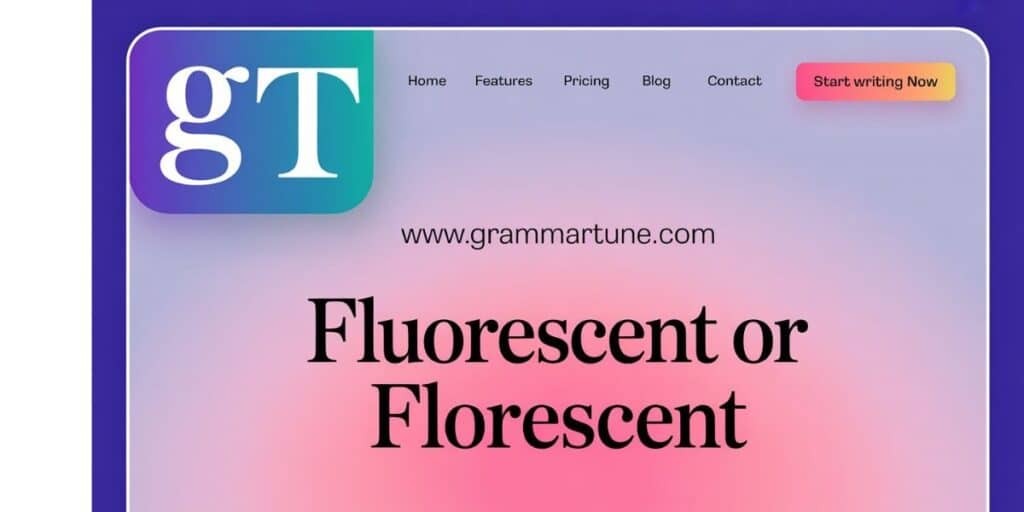 fluorescent or florescent