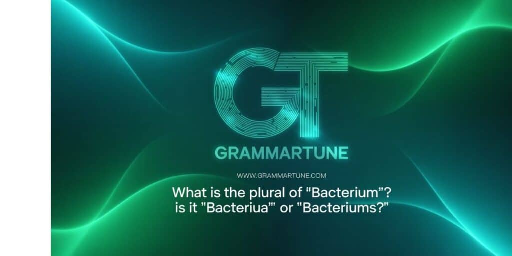 What is the Plural of ‘Bacterium’? Is it ‘Bacteria’ or ‘Bacteriums’?