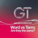 Word vs Term: Are They the Same?