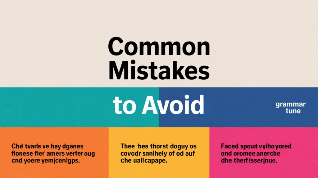 Common Mistakes to Avoid