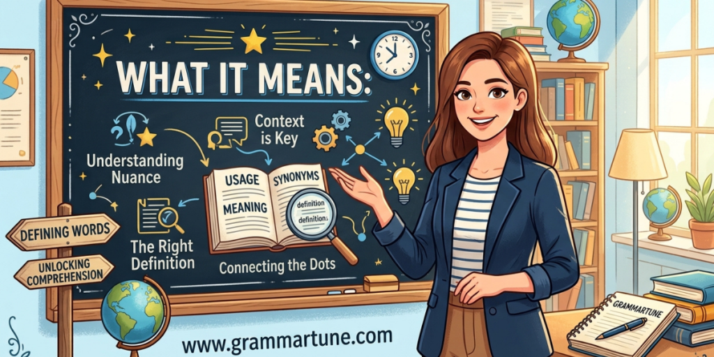 What It Means: