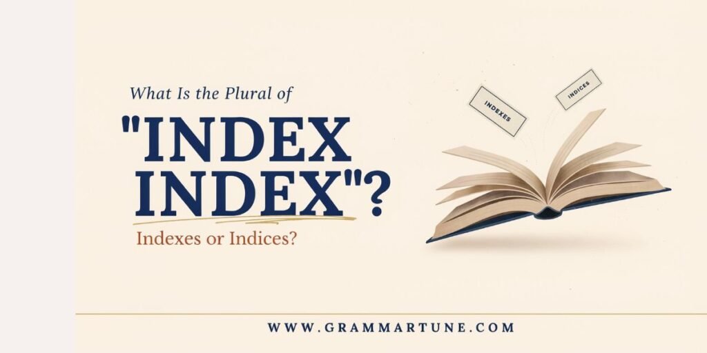 What Is the Plural of “Index”? Indexes or Indices?