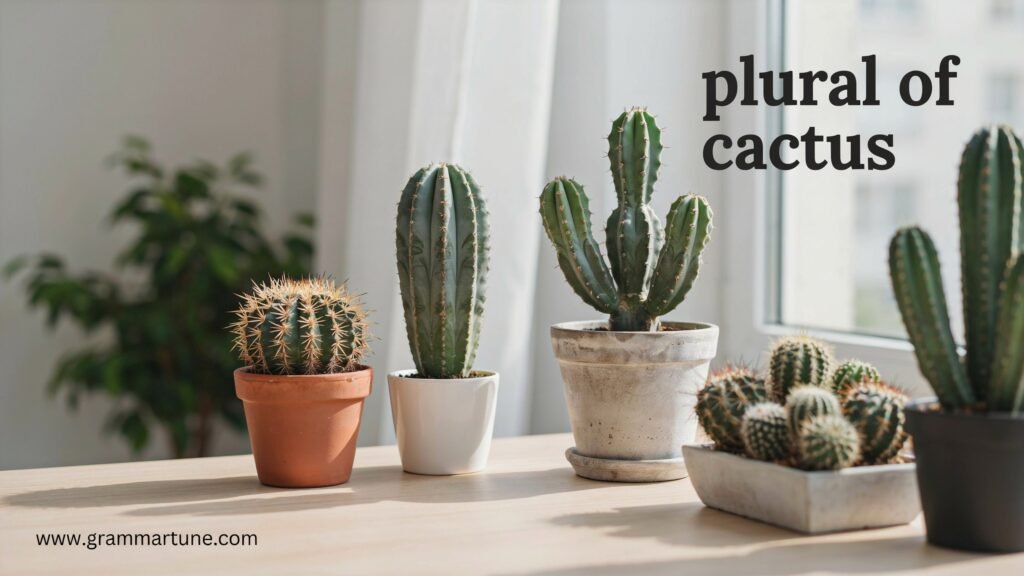 How Is the Plural of Cactus Formed?
