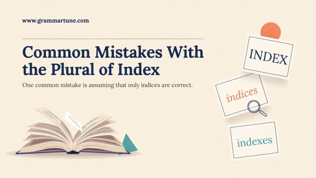 Common Mistakes With the Plural of Index
